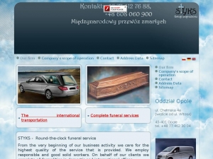 Całodobowy międzynarodowy przewóz zmarłych